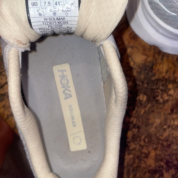 Hoka Solimar Women's White Sneakers 9 - Picture 5 of 10